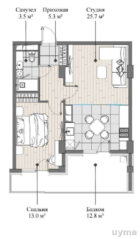 2 xonali kvartira, ЖК Imperial Club City