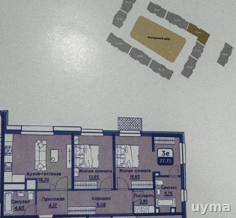 3 xonali kvartira, ЖК Regnum Plaza